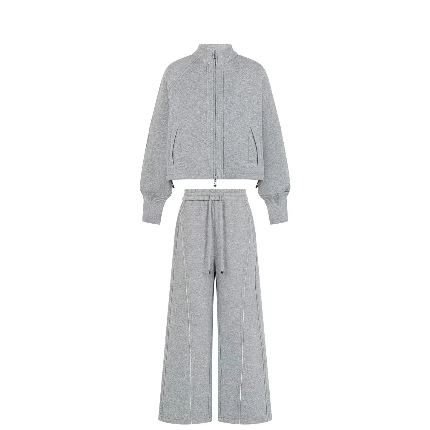 结构线套装商场同款厚绒保暖立领