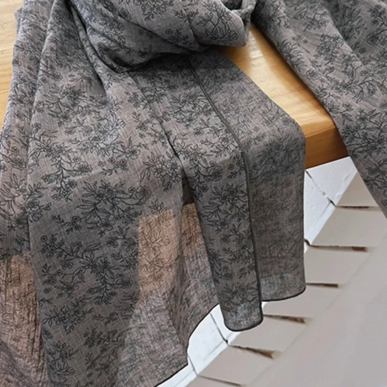 韩版百搭小碎花围巾女空调旅游披肩护肩颈两用