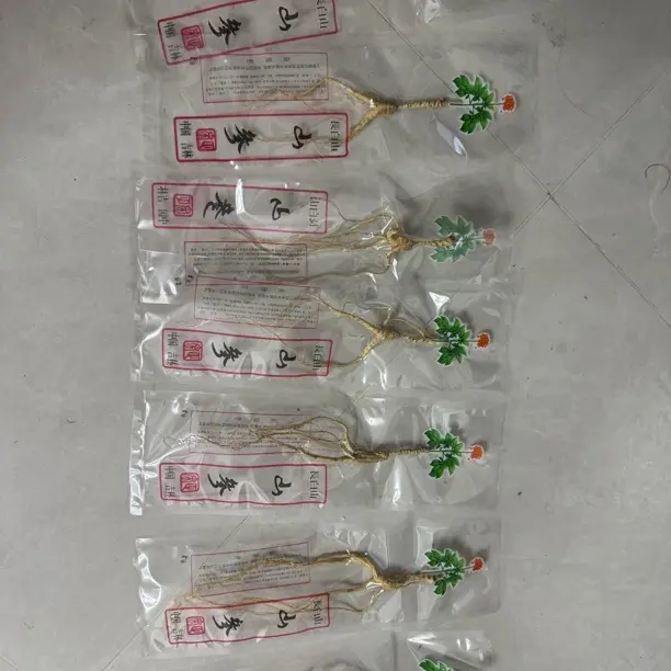 东北长白山整根林下参可泡酒泡茶煲汤的滋补中药材山参