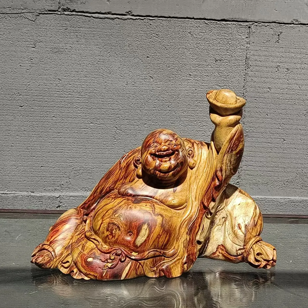 海黄新料手托元宝招财弥勒佛