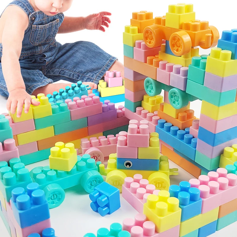 新疆西藏包邮早教宝宝多功能儿童益智积木大颗粒智力拼装DIY玩具