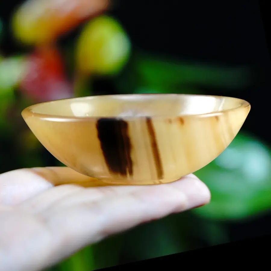 天然牛角碗刮痧精油碗九碗笔墨碗按摩神器全身通用疏通经络工具