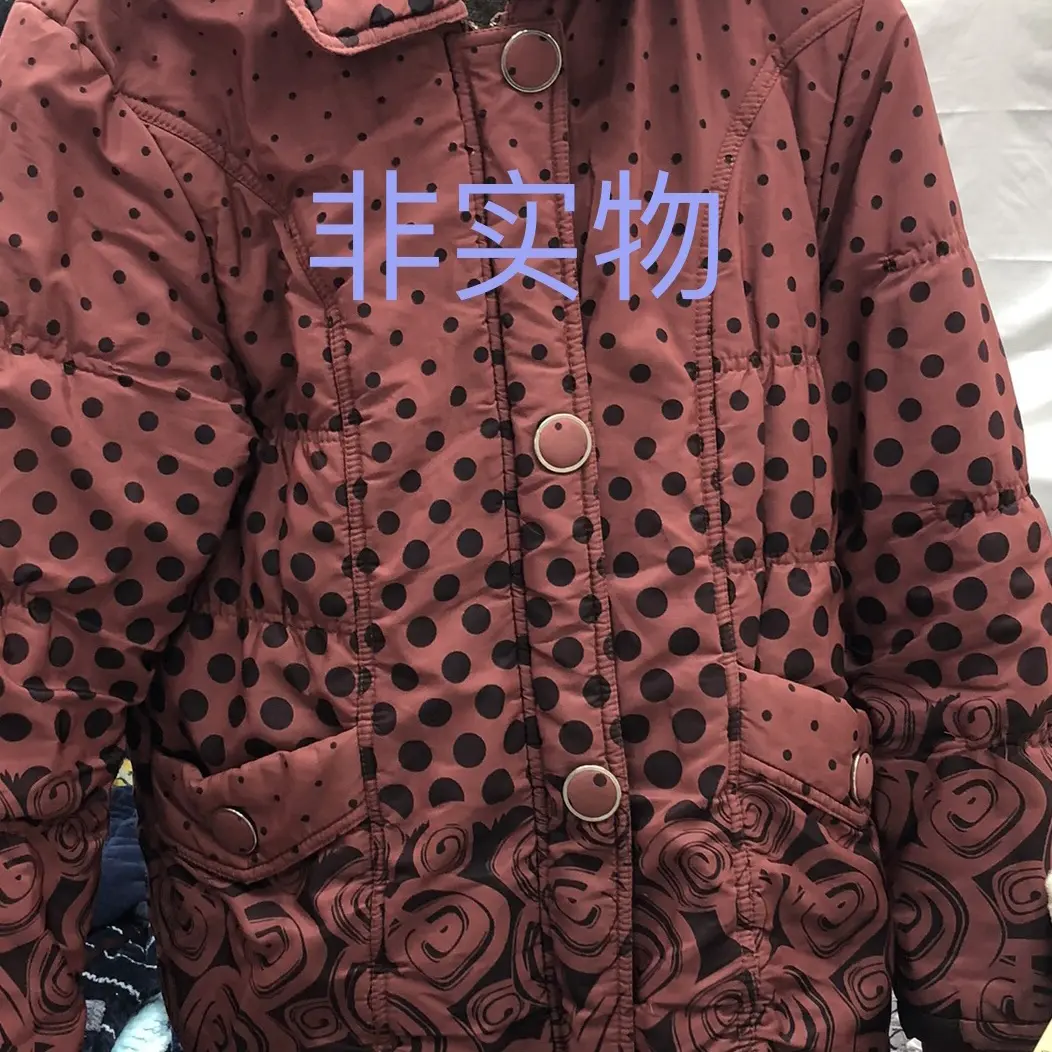 中老年妈妈冬季加绒加厚短款保暖棉袄外套