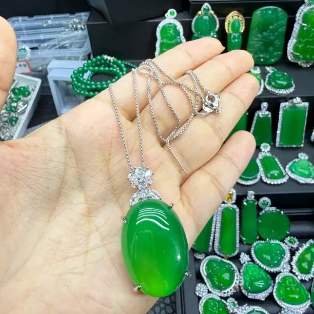 天然玉髓毛衣链项链