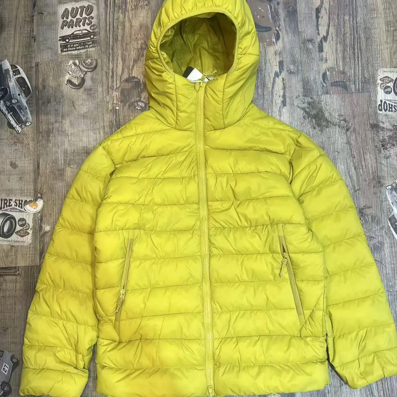 冬季情侣排骨款石墨烯加厚保暖连帽休闲棉服外套时尚