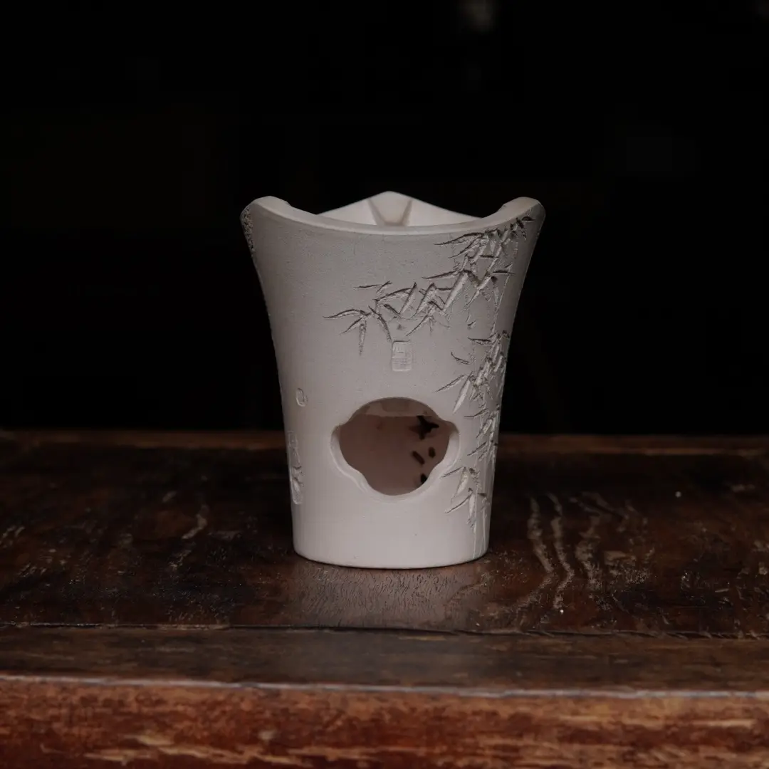 芥子炉搭配245CC砂铫白泥凉炉文人茶器煮茶炉