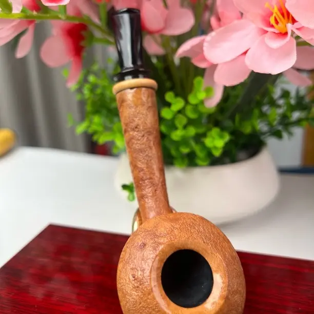 原木色喷砂石楠木烟斗适合新手入门带全套配件
