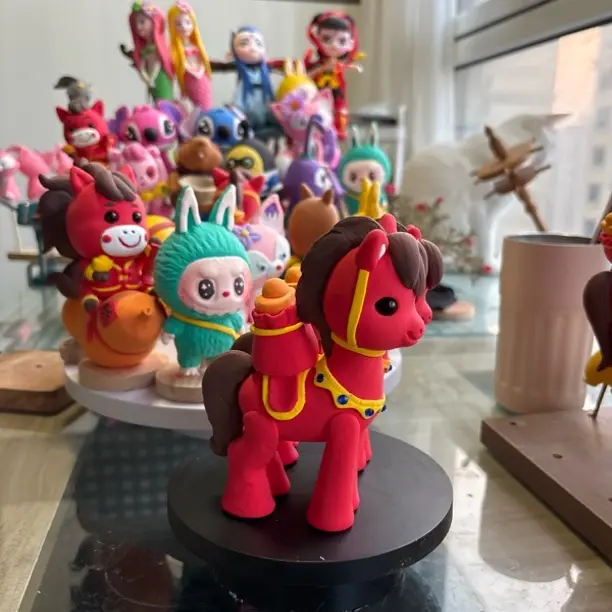 马上发财红红火火2026年本命年祝福吉祥如意属马礼物