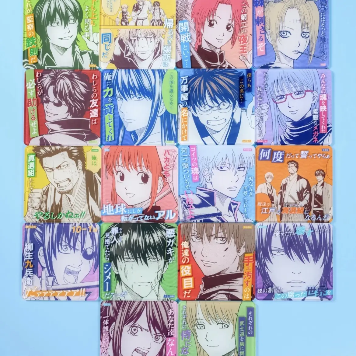 上海JS 银魂信念原画亚克力杯垫 限定PVC小卡