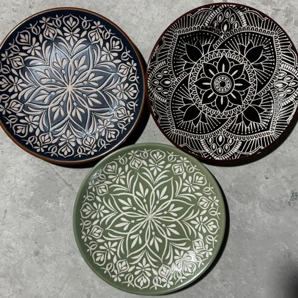 直播特惠八寸平盘三只装