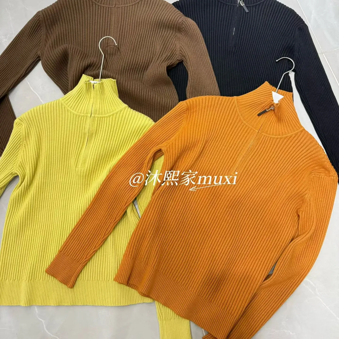 秋冬新款韩系休闲宽松百搭简约针织毛衣