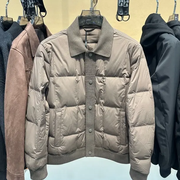 常规款薄款男式立领加厚翻领外套短款冬季休闲