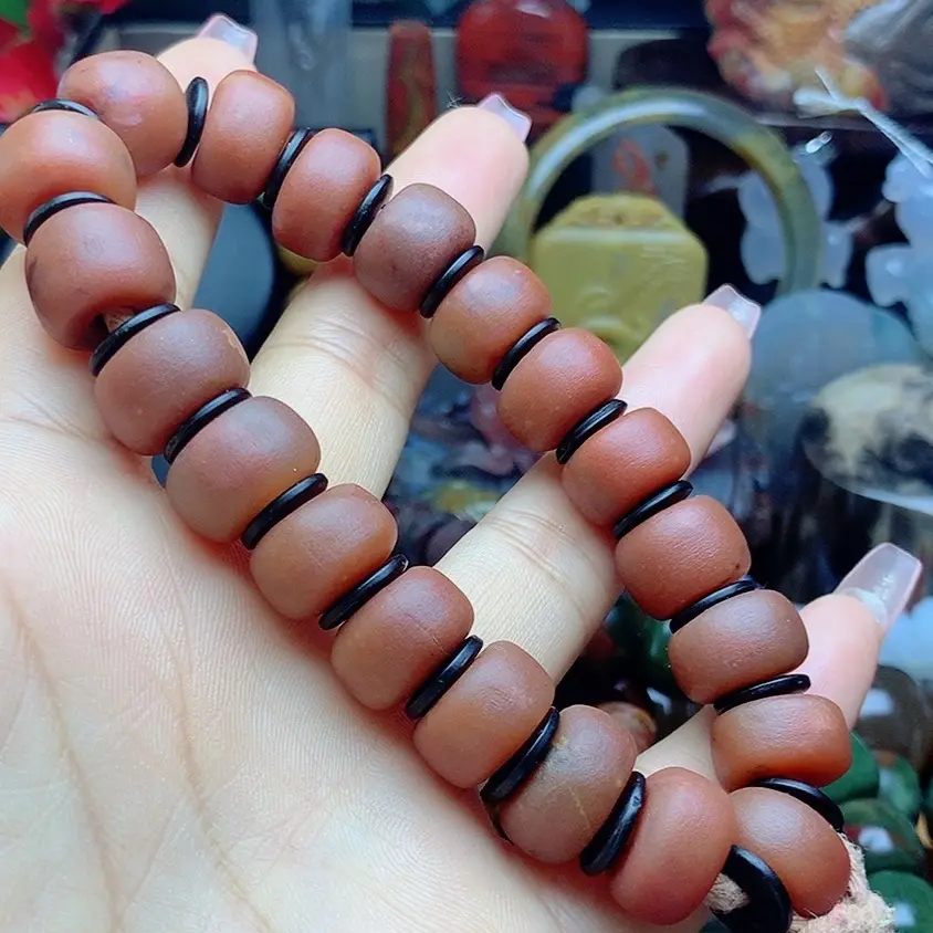 北票树化玉仿古手串