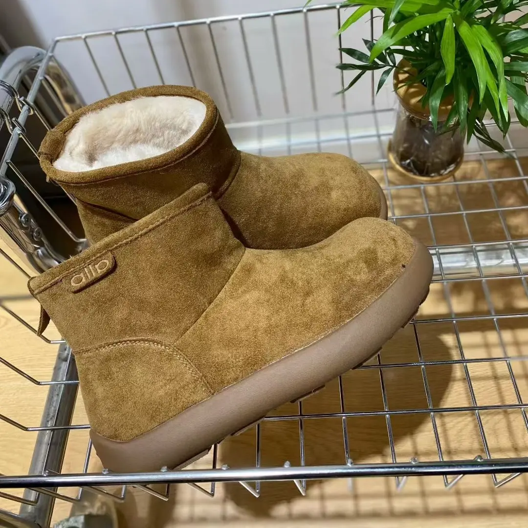 小土豆雪地靴防水加绒保暖防滑短靴冬季时尚百搭男女同款棉鞋