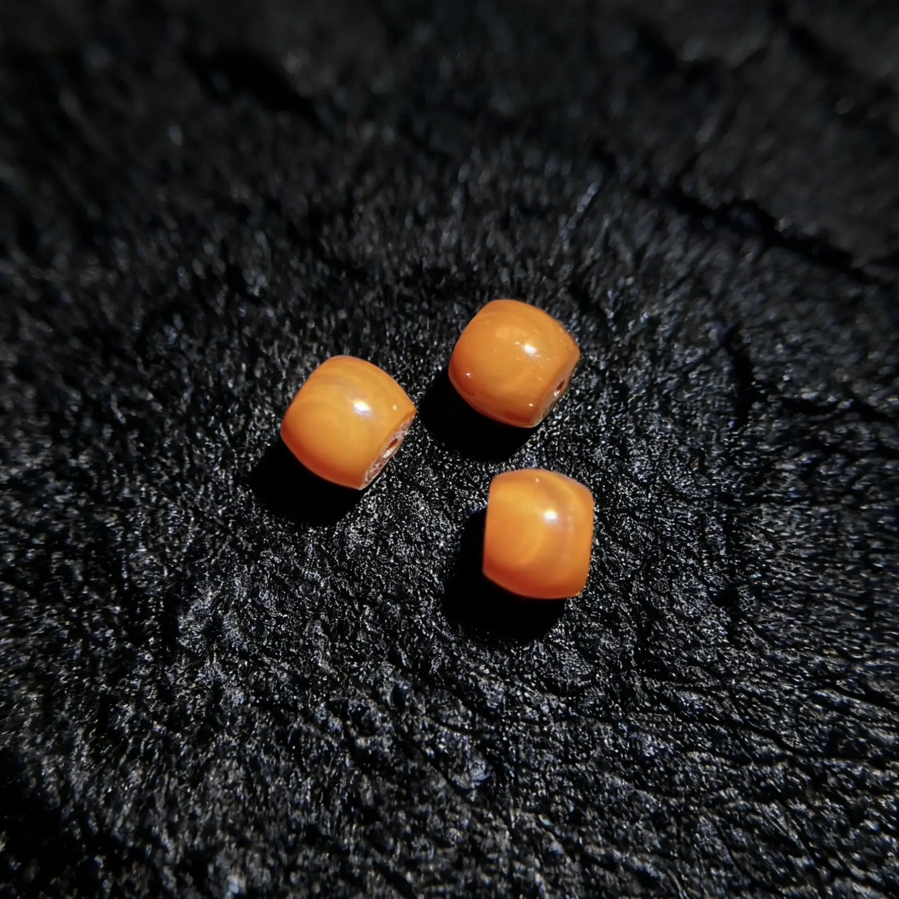 【见山文玩】川料老型桶珠散单珠6➕✖️5➕尺寸腰珠顶珠文玩配饰