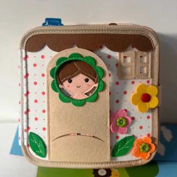 公主换装撕不烂可啃咬过家家3D立体毛毡布书宝宝手撕安静书