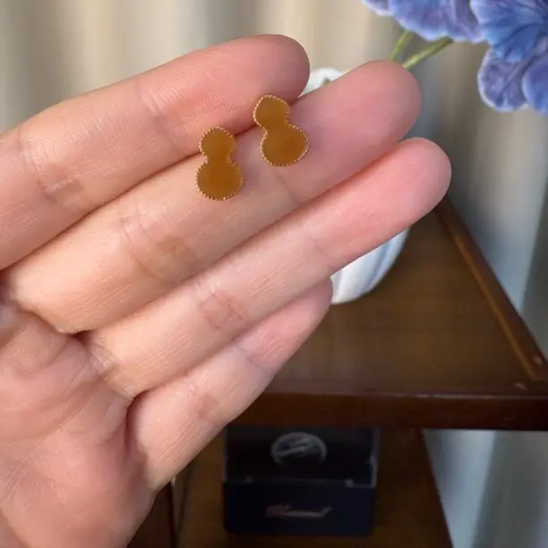 爆款美拉德风福禄耳饰