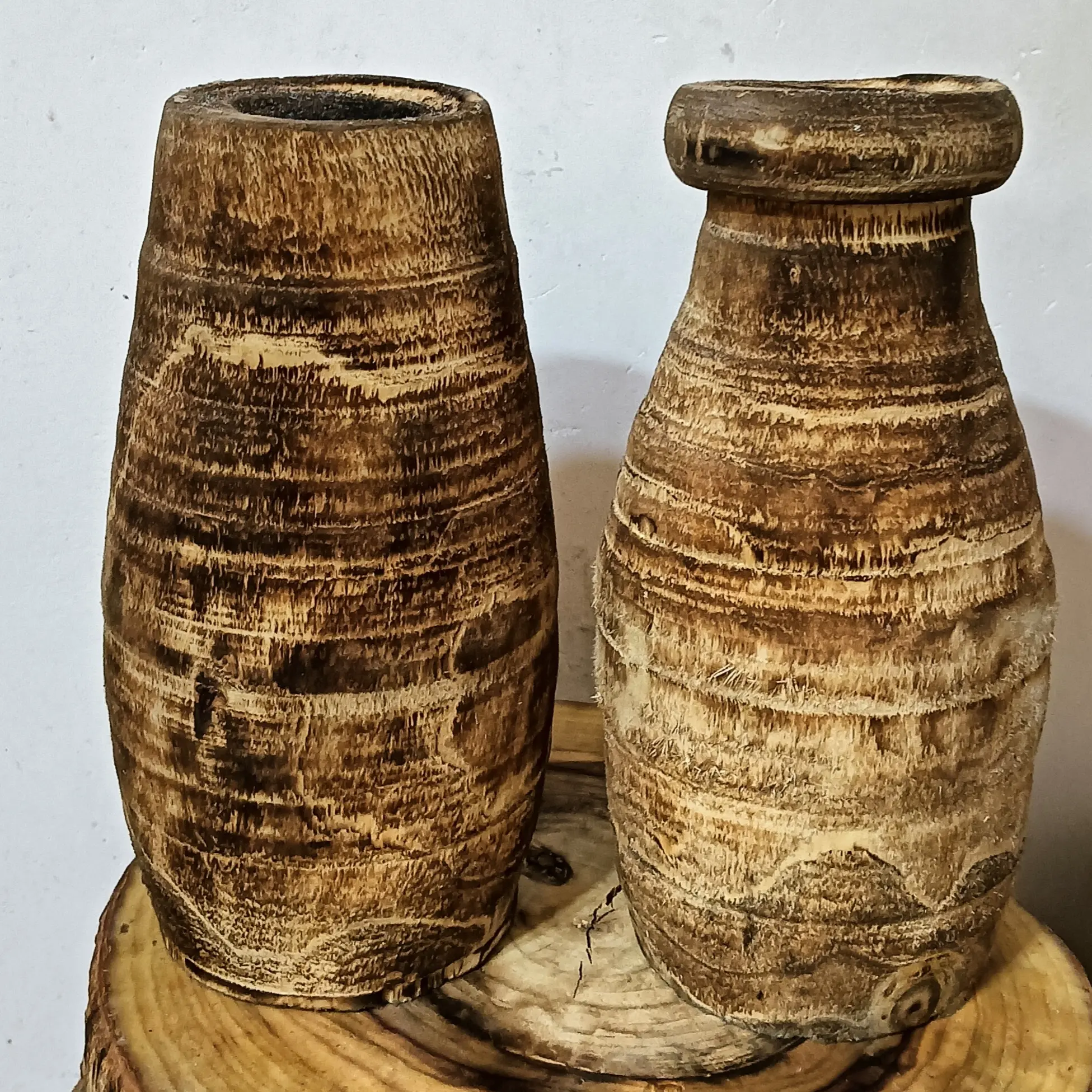 木雕，根雕花瓶客厅水培插花装饰摆件