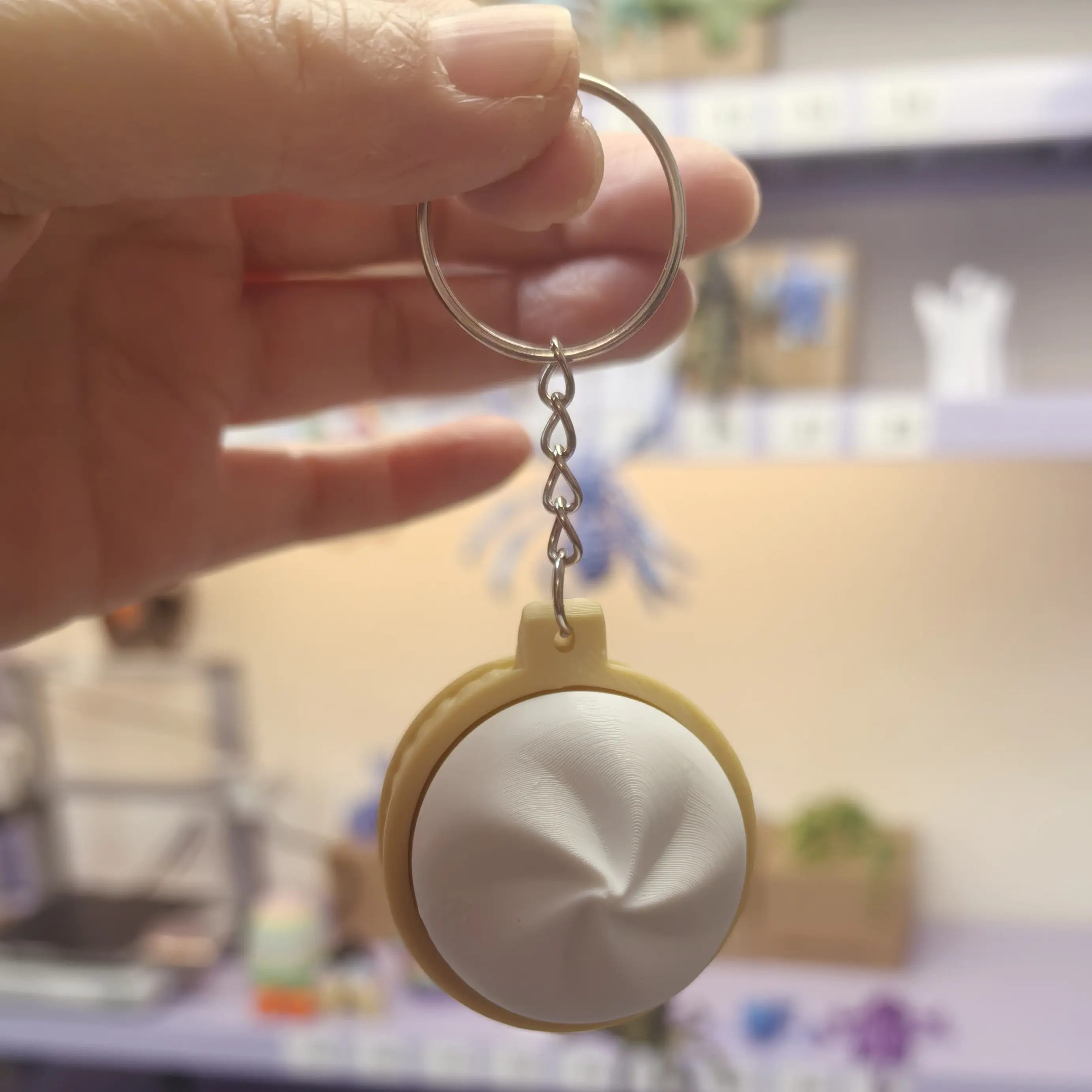 包子解压玩具钥匙扣