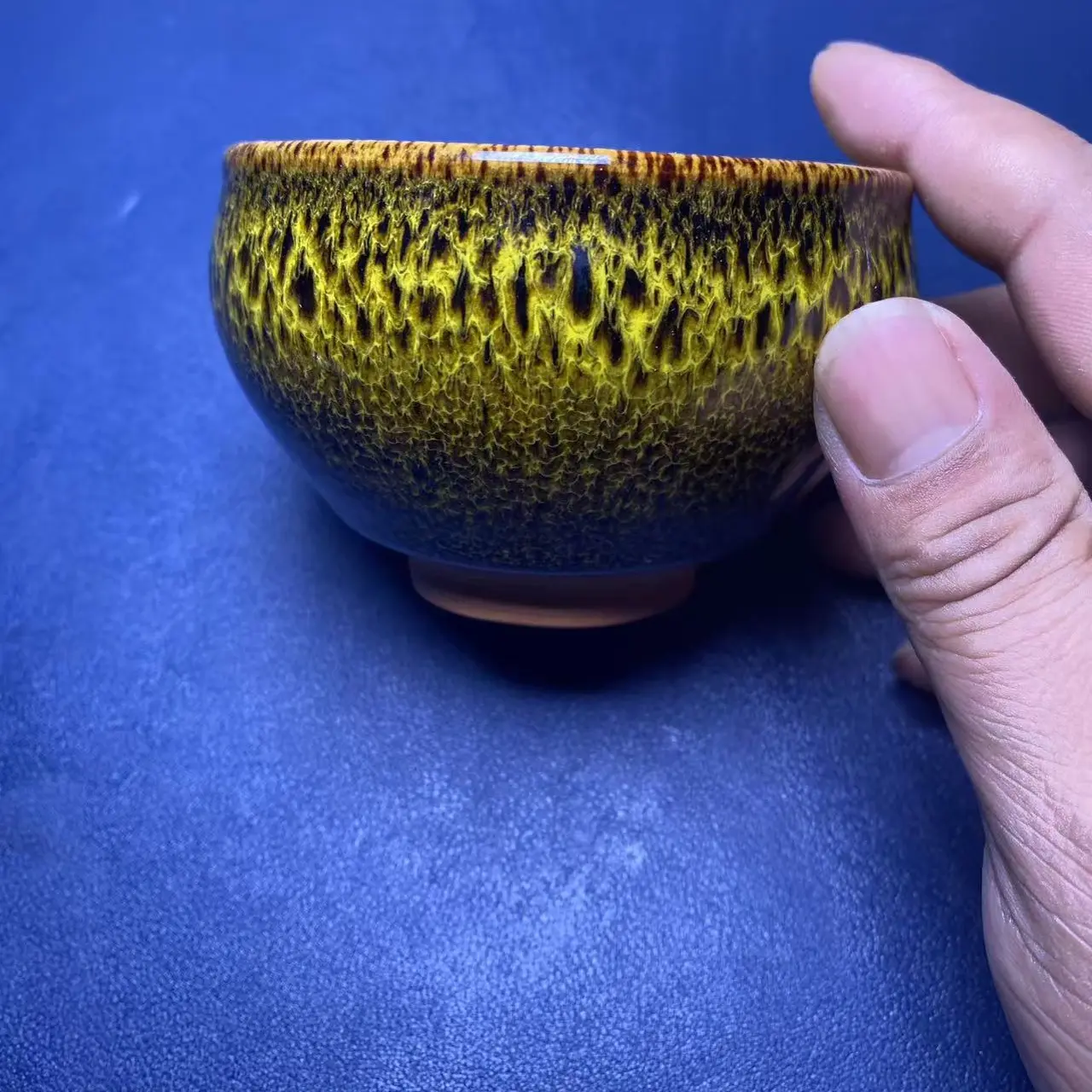 黄金玉金丝玉毫纯手工高端家用建盏主人杯茶盏