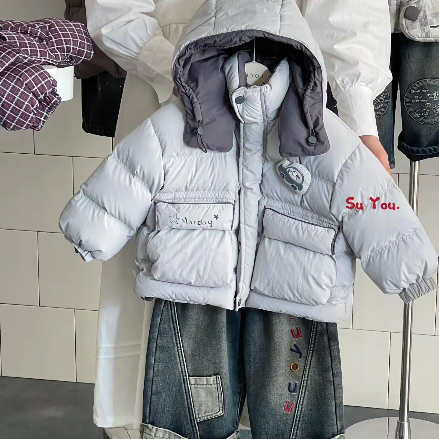 Suyou 小童90白鸭绒羽绒服