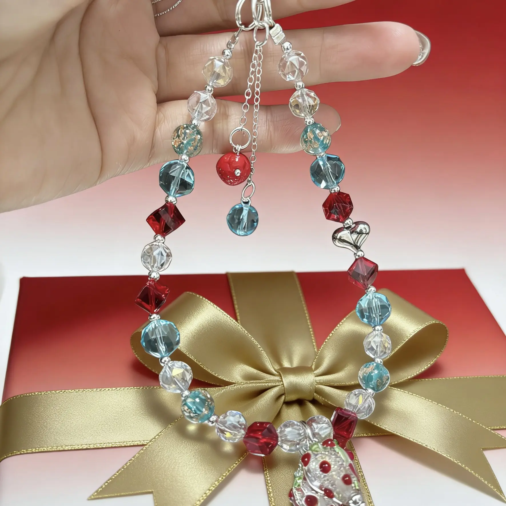 时尚简约风手机链*240草莓蛋糕*