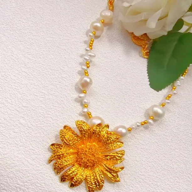 合金项链 MG 时尚珍珠项链0.25g