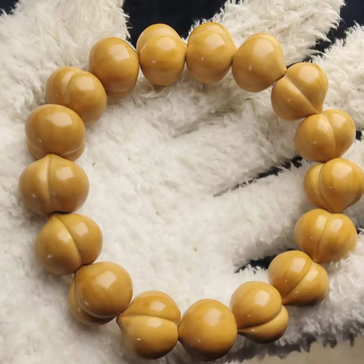 18+全品手工高抛臀屁桃手串聚宝盆料一等品猴头手串