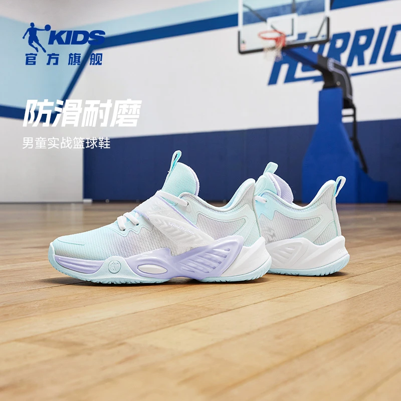 乔丹儿童篮球鞋夏季网面透气男童实战训练中大童减震耐磨运动球鞋