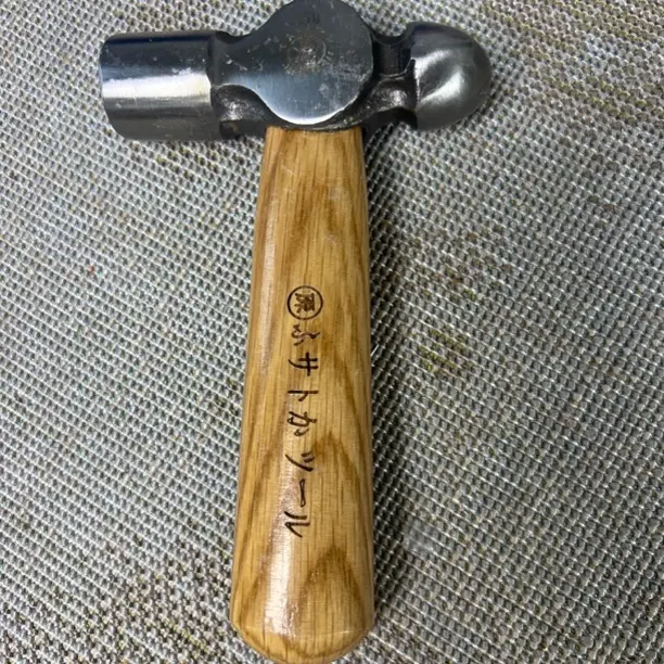 高碳钢迷你圆头锤青冈木手柄家用多功能手工敲打奶头锤木工工具