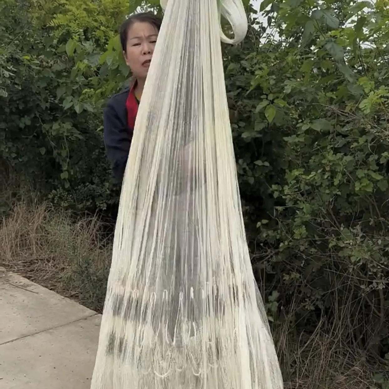 机织尼龙链子六分网眼手撒网结实耐用适合捕鱼