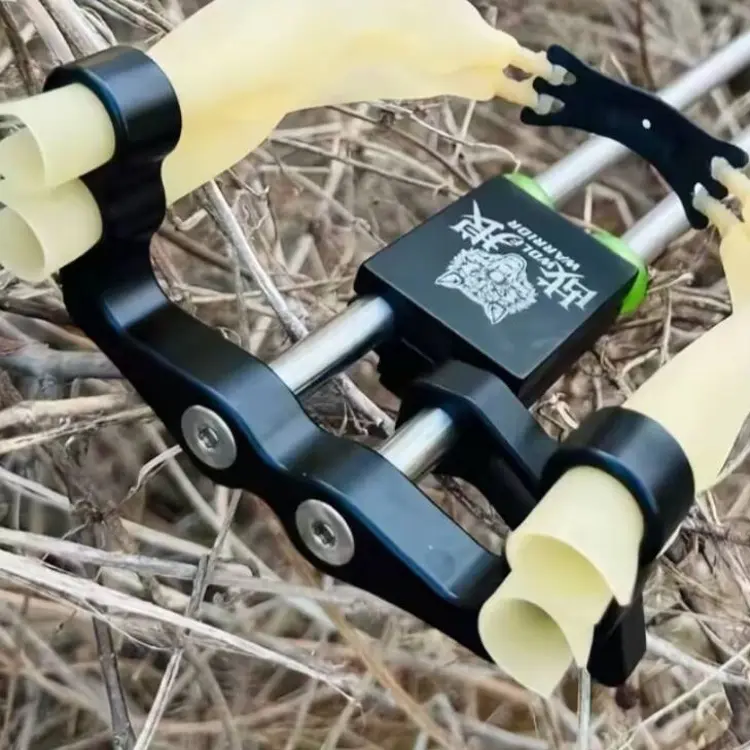 手工实木竹制高精度远射程户外成人弹弓玩具神器