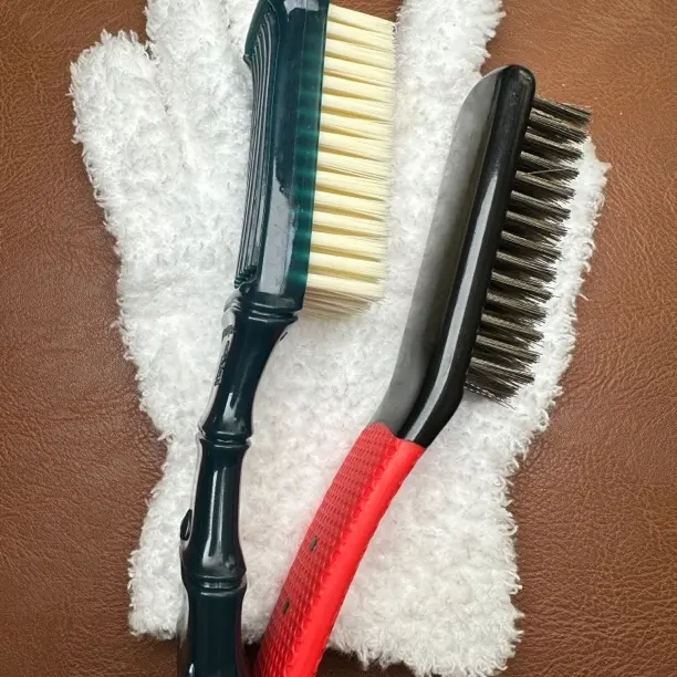 软硬毛文玩刷金刚核桃清理打底包浆专用刷