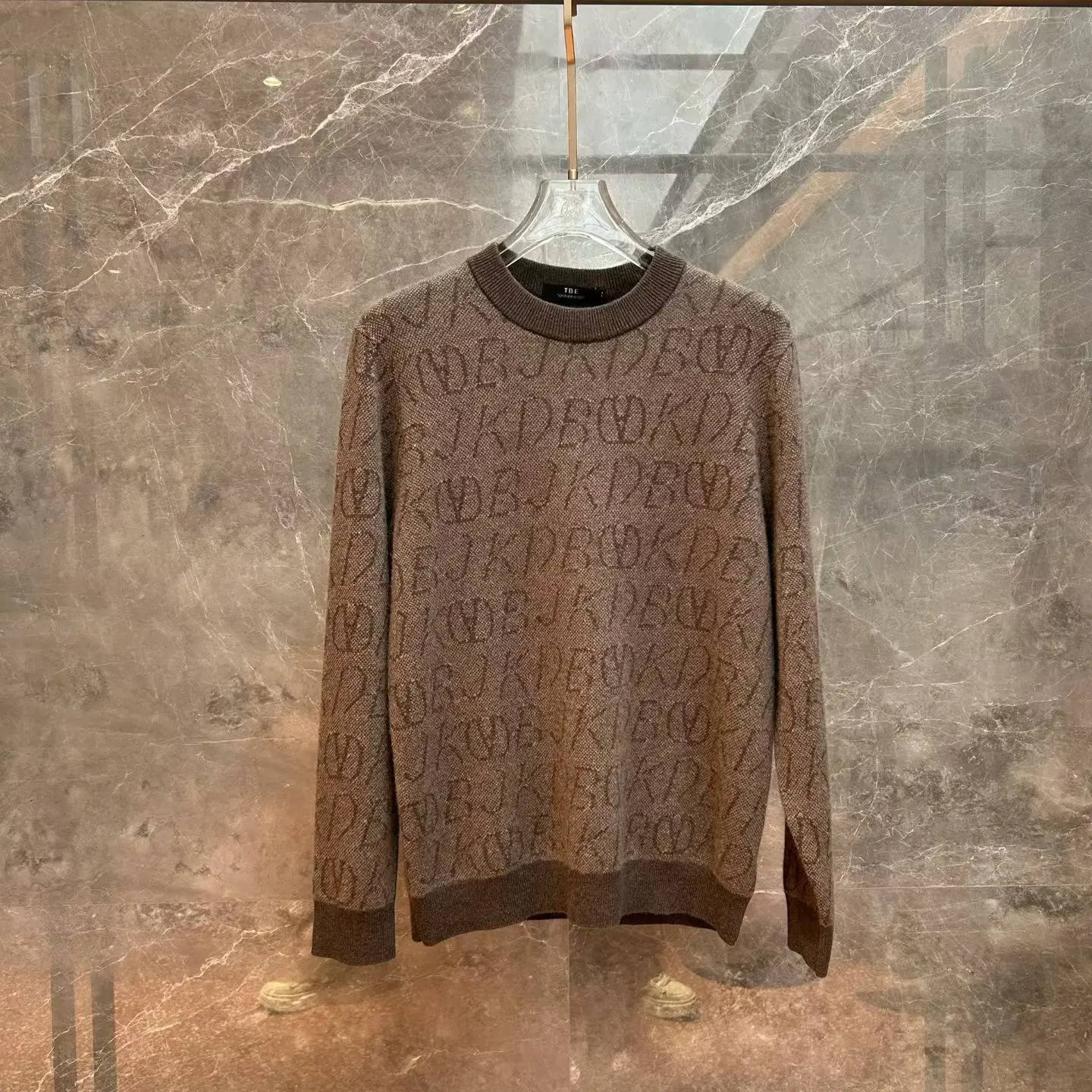 沙恩名品2025冬季男士长袖圆领耐磨保暖休闲百搭羊毛衫