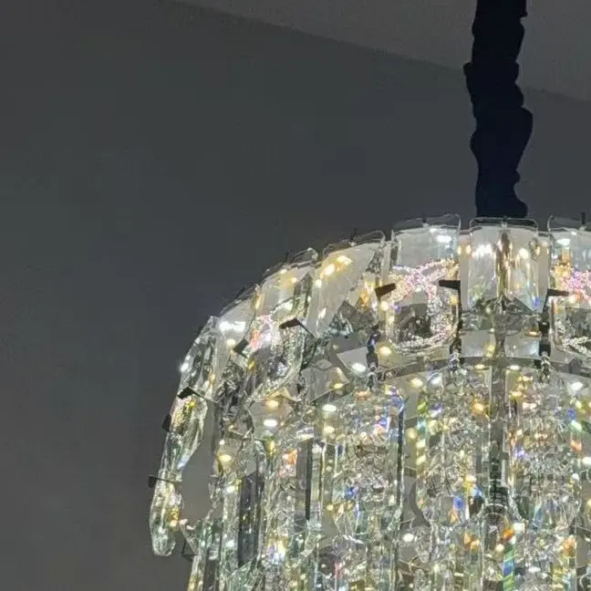 法式轻奢水晶吊灯现代简约风客厅卧室餐厅灯具