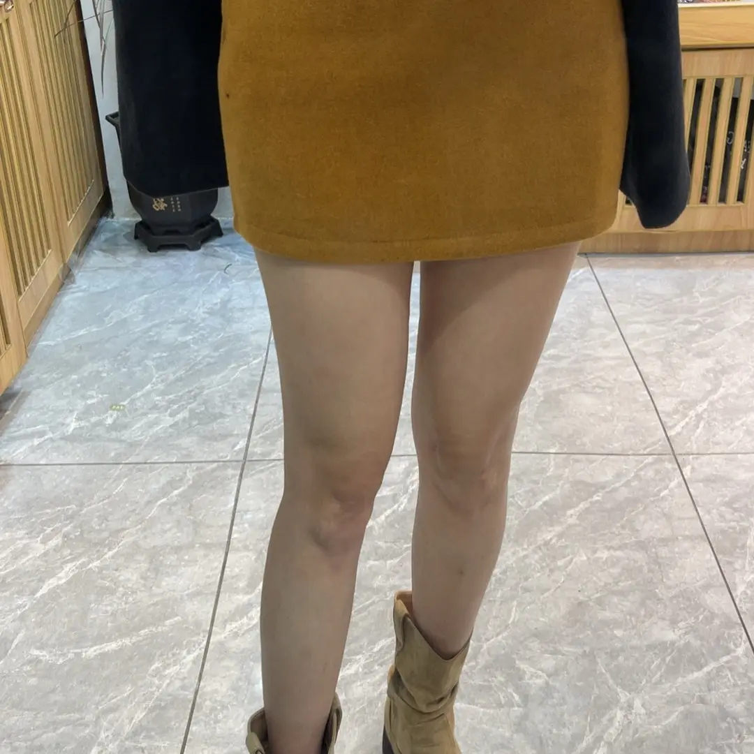 秋冬新款高腰显瘦防走光毛呢A字半身短裙