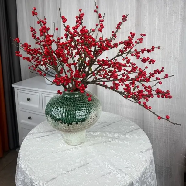 插花年宵花鲜切花真花真果水培耐寒喜庆红果富贵吉祥冬青