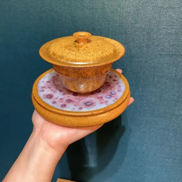 王现锋—金玉良缘—三才葫芦盖碗