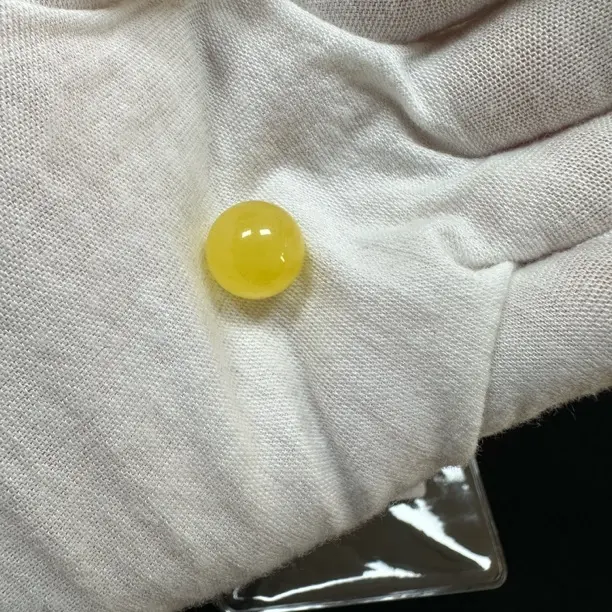 Y2067天然蜜蜡圆珠对孔13无优化