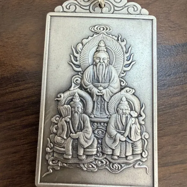 足银银制品 足银三十六）紫薇三清祖师太上老君灵宝天尊元始男女71