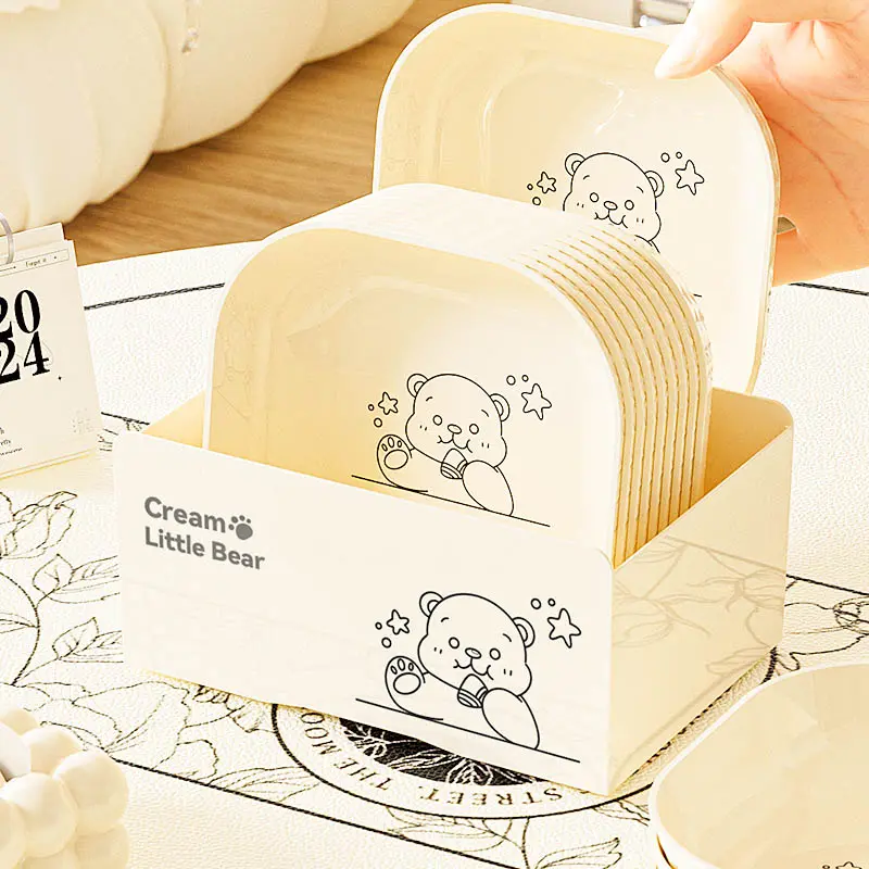 日式吐骨碟家用吐骨碟盘碟残渣骨头碟食品级水果盘小菜碟可微波炉