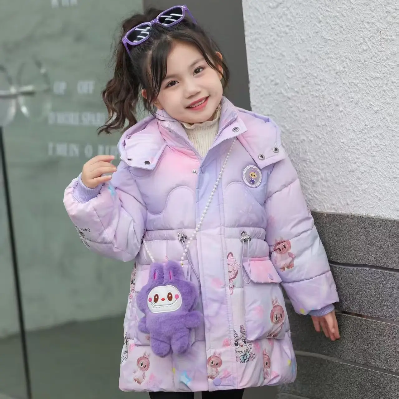 女童棉服新款加绒加厚棉袄冬季外套韩版休闲洋气保暖棉衣