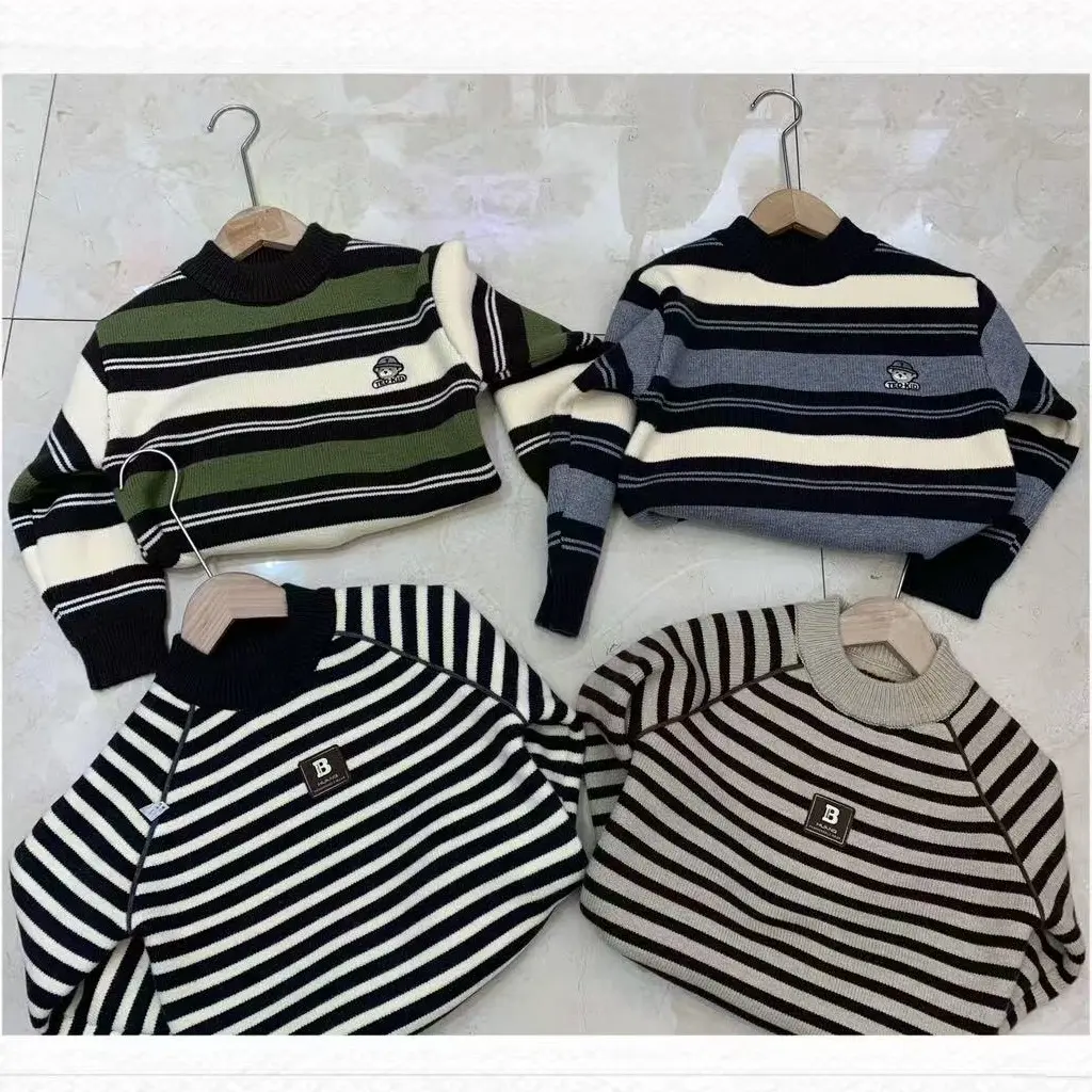 森系加绒毛衣中童舒适保暖柔软透气