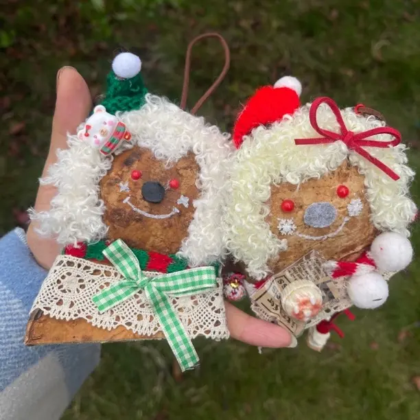 可爱布艺小动物钥匙扣软萌ins风包包挂件小饰品