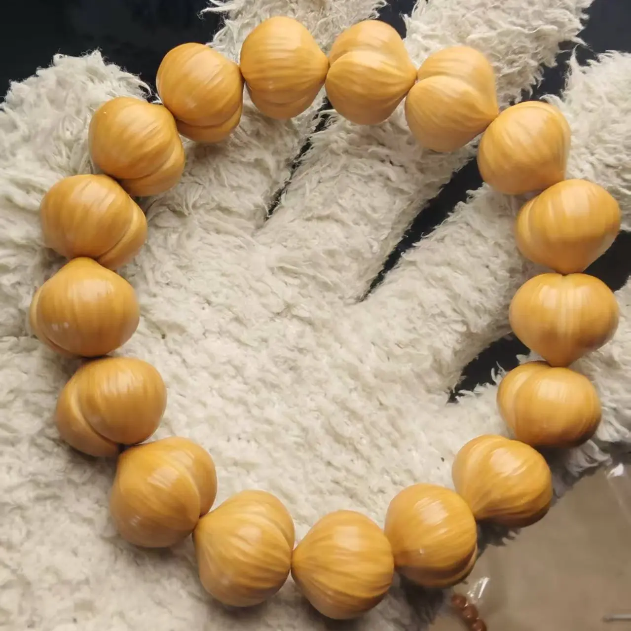 全品手工拉丝猴头屁桃核桃手串文玩盘玩一等品猴头手串