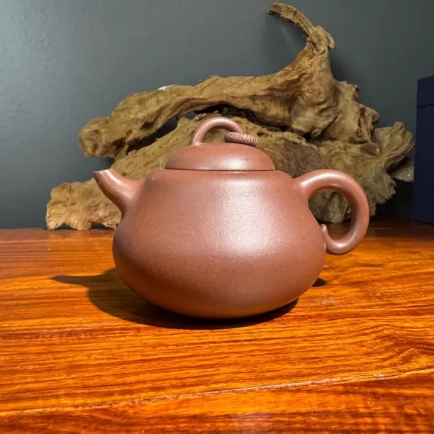 宜兴紫砂紫泥茶具葫芦壶200cc纯手工精美茶具葫芦壶