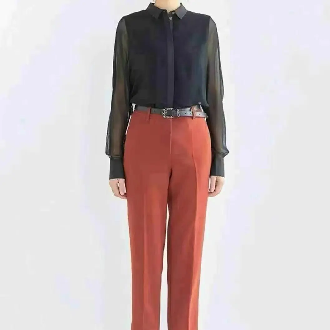 不支持退换 二折 5100234美拉德通勤直筒烟管西装裤