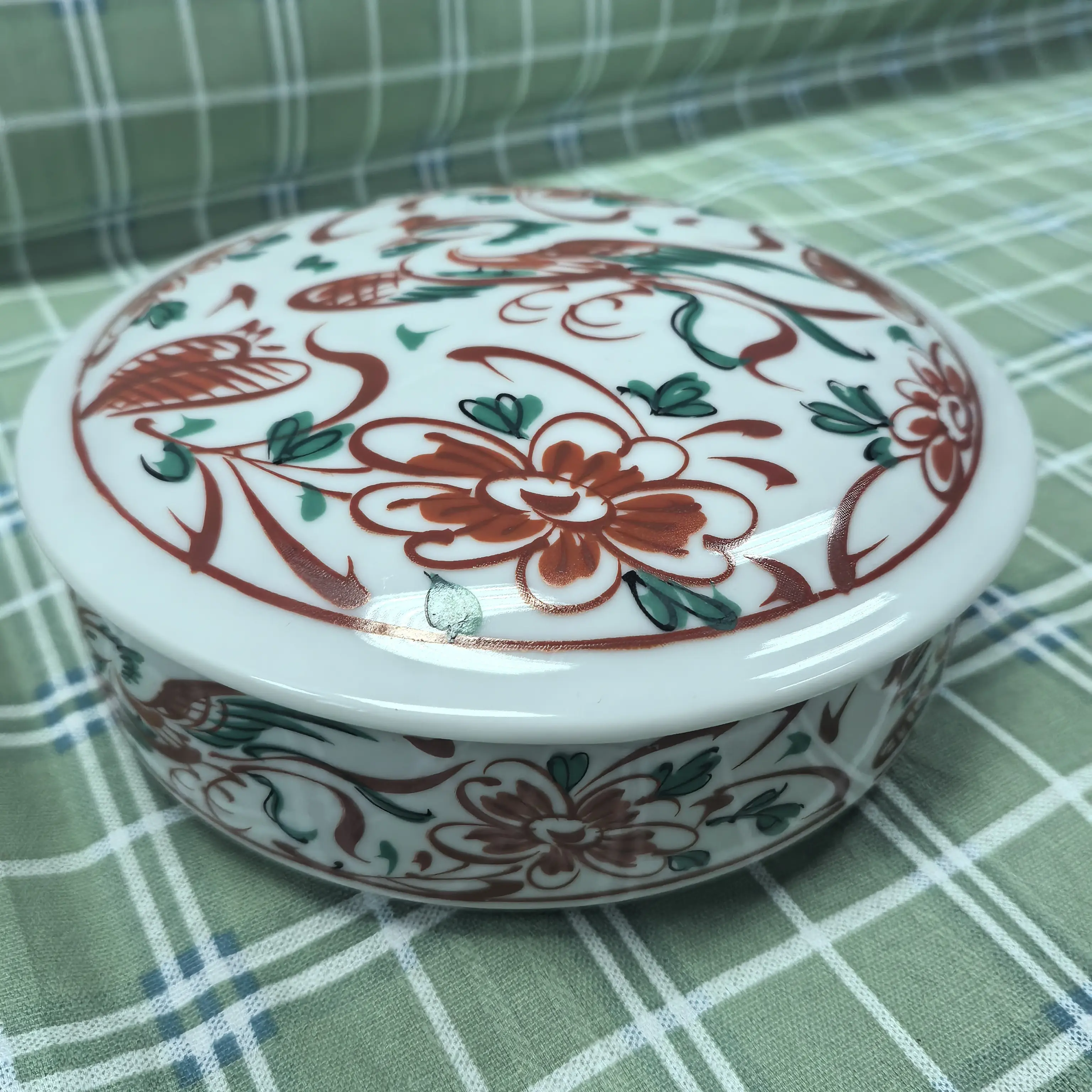 五层陶瓷带盖调色盘美术生专用水粉水彩国画调色碟