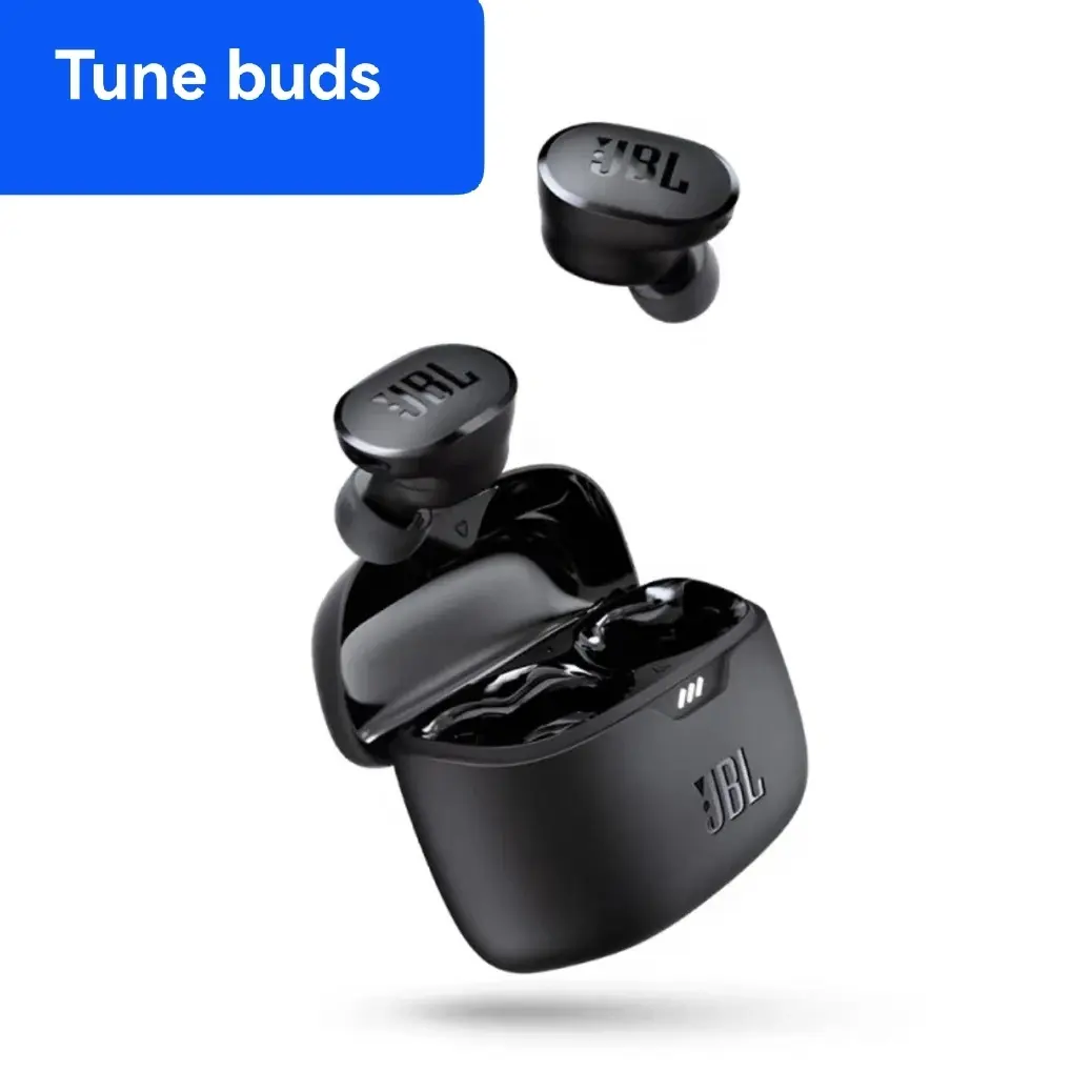 9新 JBL TUNE BUDS 琉璃豆 磨砂极夜黑 入耳式主动降噪蓝牙耳机