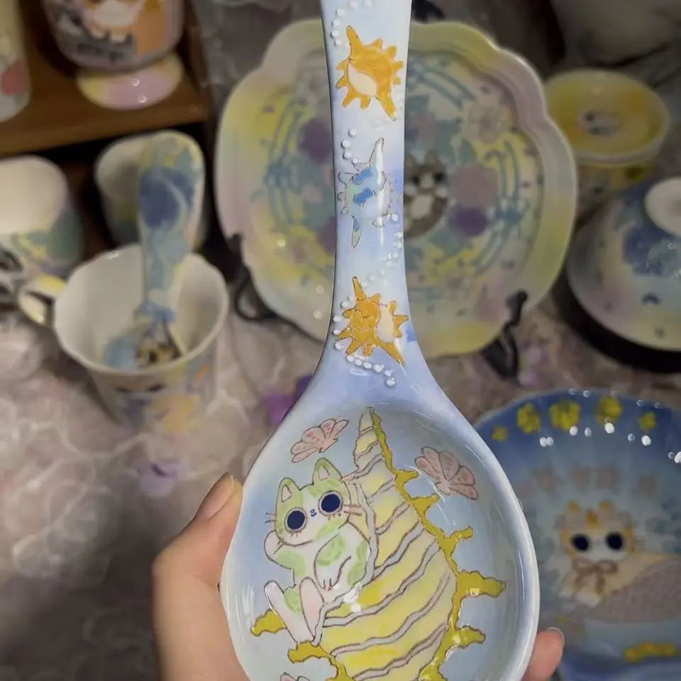 可爱高颜值长柄汤勺个人专用小汤匙调羹